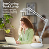 20” Wide Shade XL LED Desk Lamp with Base – 2,200 Lumens, Dimmable, Adjustable for Home, Office, Crafts, Nails & Hobbies – White