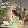9.84-inch Diameter Round Weighted Base, Compatible with Desk Lamps & Magnifying Lamps – Gold