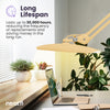 20” LED Desk Lamp with Clamp – Wide Shade XL, 2,200 Lumens, 3 Color Temperature Modes, Dimmable, Adjustable for for Home, Office & Crafts – Gold