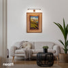 17" Modern Picture Light, Plug In Picture Frame Light, Dimmable Picture Lights for Wall Art, Picture Frame Art Light for Paintings, Gallery, Bedroom, 3 Color Modes - Silver