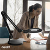 9.84-inch Diameter Round Weighted Base, Compatible with Desk Lamps & Magnifying Lamps – Black