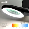5" Wide Diameter Lens, 8 Diopter, 1,200 Lumens Super LED Magnifying Lamp with Clamp for Reading, Sewing, Crafting - Black
