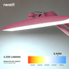 20” Wide Shade XL LED Desk Lamp with Clamp – 2,200 Lumens, Dimmable, Adjustable for Home, Office, Crafts, Nails & Hobbies – Pink