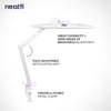 22" Elite HD XL 2,260 Lumens Task Lamp with Clamp, 3 CCT Color Modes - White