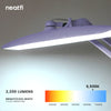 20” Wide Shade XL LED Desk Lamp with Clamp – 2,200 Lumens, Dimmable, Adjustable for Home, Office, Crafts, Nails & Hobbies – Lavender