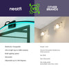 47" Modern Vanity Light, RGB Light, Curve Design - Black