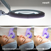 5" Lens LED Magnifying Lamp with Clamp, 5 Diopter Magnification, Adjustable Color Temperature - White