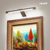 17" Modern Picture Light, Plug In Picture Frame Light, Dimmable Picture Lights for Wall Art, Picture Frame Art Light for Paintings, Gallery, Bedroom, 3 Color Modes - Silver