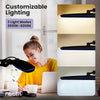 23" Wide Shade XL 2,200 Lumens LED Task Lamp with Clamp, 3 Adjustable Light Modes - Black