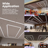 2 Rectangles with Hanging Kit Car Garage Light  - Cool White