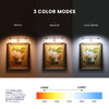 17" Modern Picture Light, Plug In Picture Frame Light, Dimmable Picture Lights for Wall Art, Picture Frame Art Light for Paintings, Gallery, Bedroom, 3 Color Modes - Silver