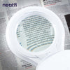 5" Wide Diameter Lens, 8 Diopter, 1,200 Lumens Super LED Magnifying Lamp with Clamp for Reading, Sewing & Crafting - White