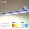 23” LED Task Lamp with Clamp – Wide Shade XL, 2,200 Lumens, 3 Color Temperature Modes, Dimmable – White