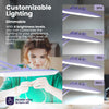 20” Wide Shade XL LED Desk Lamp with Clamp – 2,200 Lumens, Dimmable, Adjustable for Home, Office, Crafts, Nails & Hobbies – Lavender