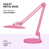 9.84-inch Diameter Round Weighted Base, Compatible with Desk Lamps & Magnifying Lamps – Pink
