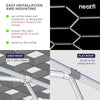 3 Hexagon Garage Lights for Car Detailing, Barber Shop, Beauty Salon & Gyms - Cool White