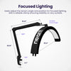 Half Moon Swing Arm Table Lamp with Clamp, 2500 Lumens & 5 Light Modes for Nail Art, Facial, Waxing, Threading & Tattoo - Black