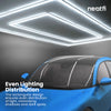 2 Rectangular Ceiling LED Car Garage Light - Cool White