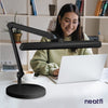 9.84-inch Diameter Round Weighted Base, Compatible with Desk Lamps & Magnifying Lamps – Black