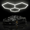 3 Hexagon Garage Lights for Car Detailing, Barber Shop, Beauty Salon & Gyms - Cool White