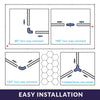 15 Hexagon Grids LED Car Garage Light with Hanging Kit - Cool White