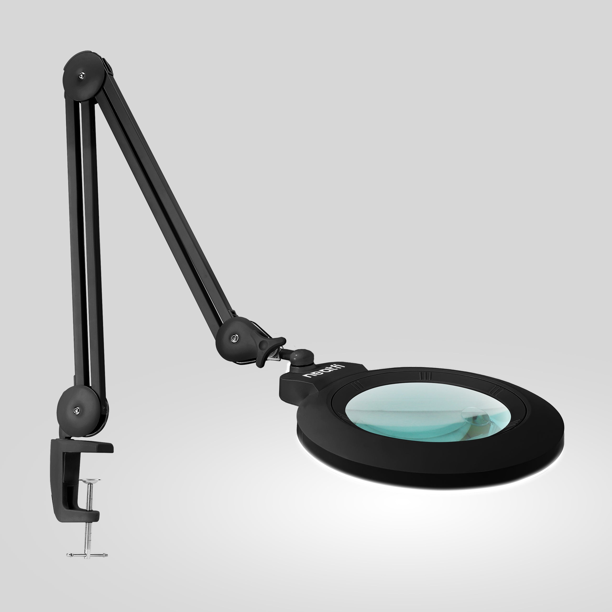 7” Wide Acrylic Lens LED Magnifying Lamp with Clamp – 1600 Lumens