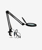 5" Lens LED Magnifying Lamp with Clamp, 5 Diopter Magnification, Adjustable Color Temperature - Black