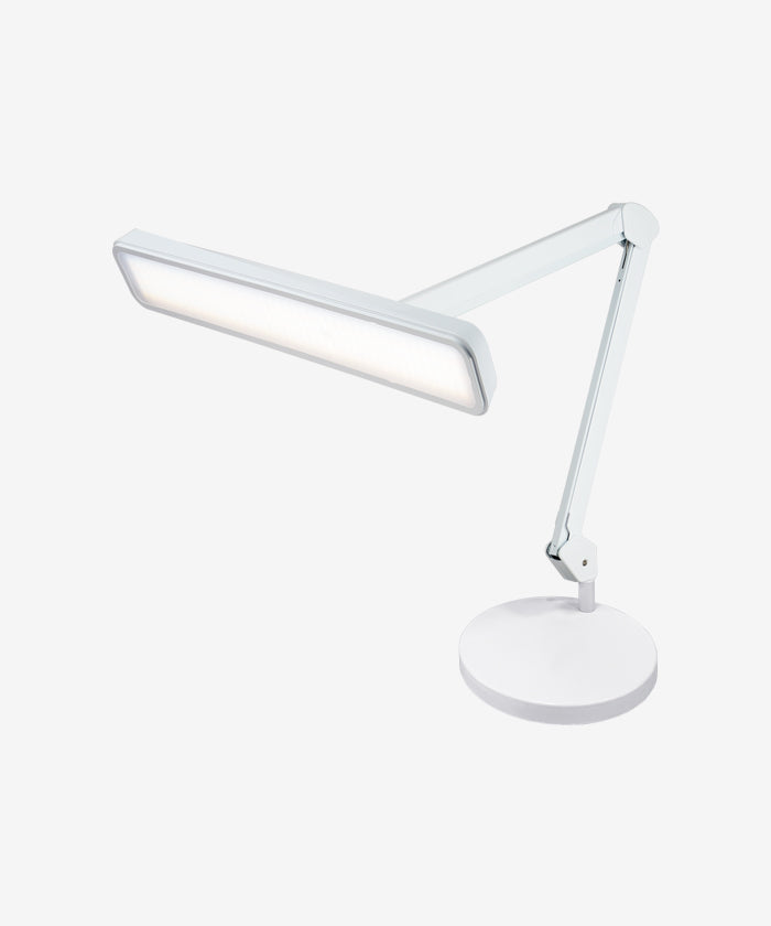 desk lamp 19” Wide Shade XL 2,500 Lumens LED Task Lamp with Base - White