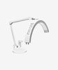 Half Moon Swing Arm Table Lamp with Base, 2500 Lumens & 5 Light Modes - White