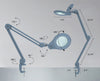 5" Wide Lens Bifocals 1,200 Lumens Super LED Magnifying Lamp - Gray