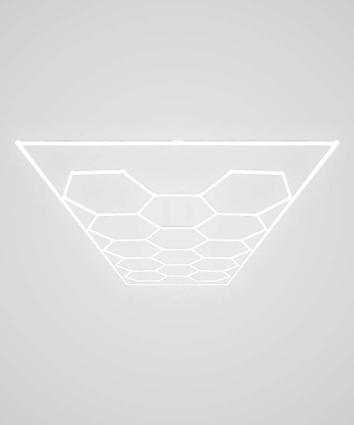15 Hexagonal Grids Car Garage Light -  Cool White