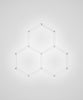 3 Hexagon Garage Lights for Car Detailing, Barber Shop, Beauty Salon & Gyms - Cool White