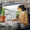 23” Wide Shade XL LED Desk Lamp with Base – 2,200 Lumens, Dimmable, Adjustable for Home, Office, Crafts, Nails & Hobbies – White