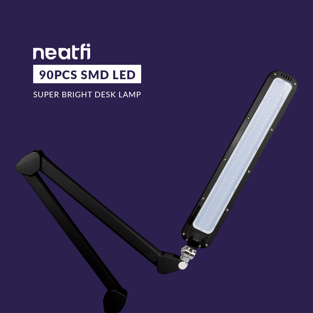 17.7" Wide Shade Elite HD XL Task Lamp with Clamp - Black