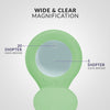 5" Wide Lens Bifocals 1,200 Lumens Super LED Magnifying Lamp  - Midnight Green