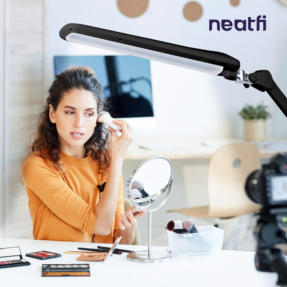 17.7" Wide Shade Elite HD XL Task Lamp with Clamp - Black