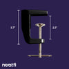 Adjustable Replacement Clamp for LED Desk Lamps & Magnifying Lamps – Black