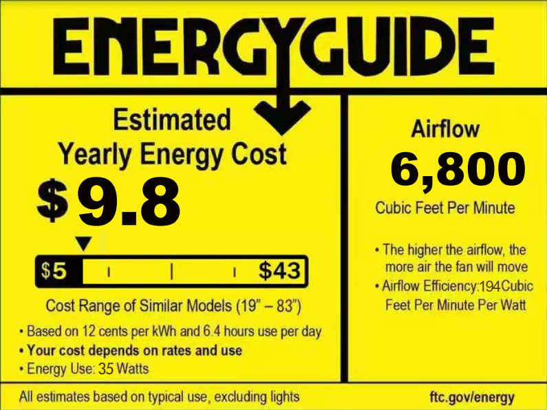 60-inch Reversible Ceiling Fan, 3 Solid Wood Blades, 6-Speed Setting, Downrod, Remote Control- Light Wood