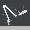 6" Wide Lens Elite HD XL Bifocals Magnifying Lamp  - White