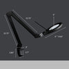 6" Wide Lens Elite HD XL Bifocals Magnifying Lamp  - Black