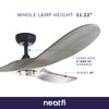 152CM DC Motor Reversible Ceiling Fan - Gray