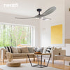 152CM DC Motor Reversible Ceiling Fan - Gray