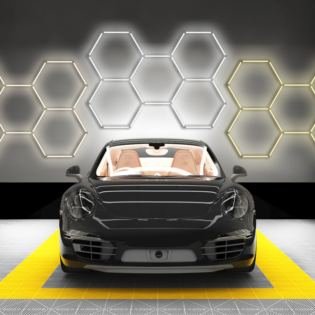 5 Hexagon Grids LED Lighting with 3 Light Modes