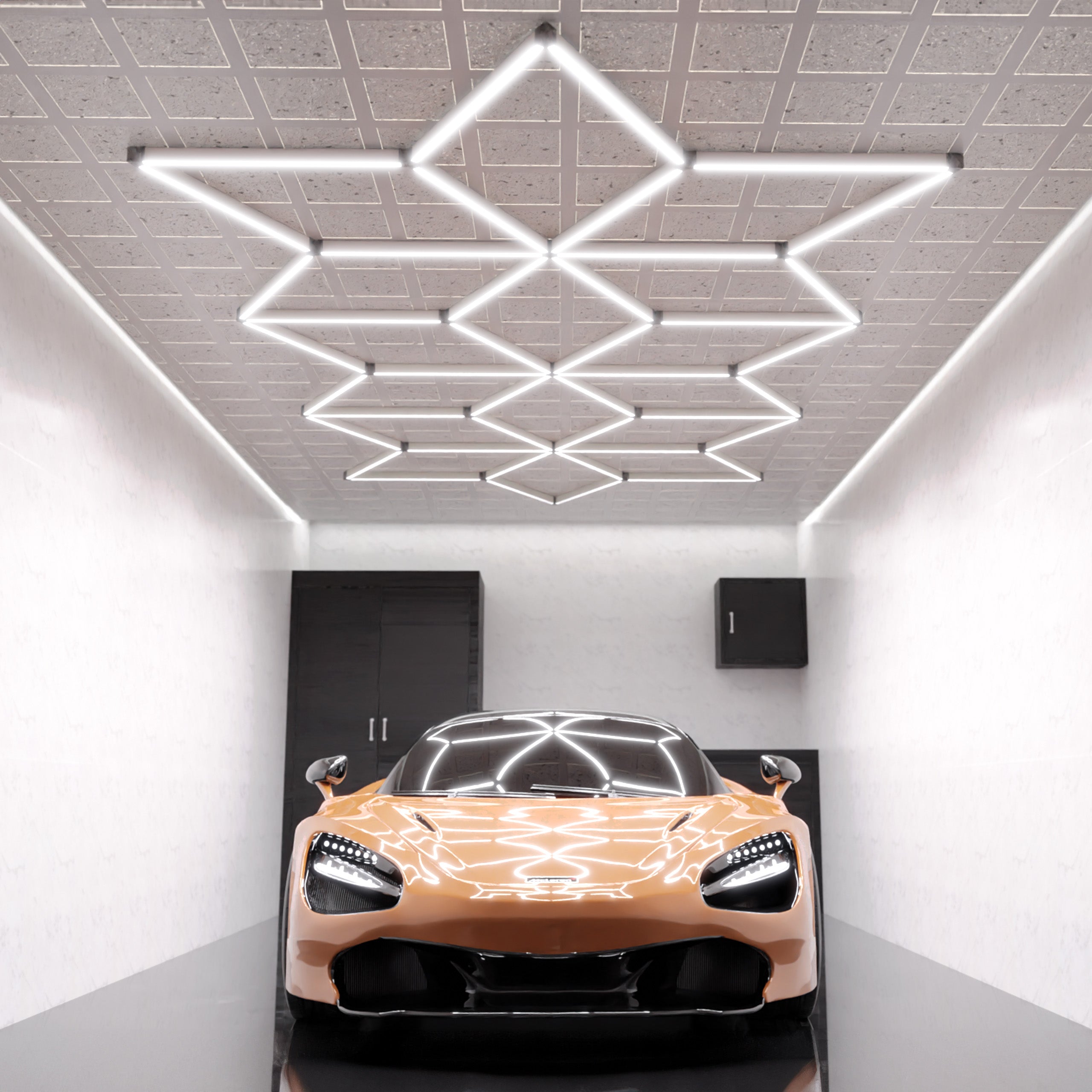 Polygonal Snowflake LED Garage Light – 36,120 Lumens – Neatfi