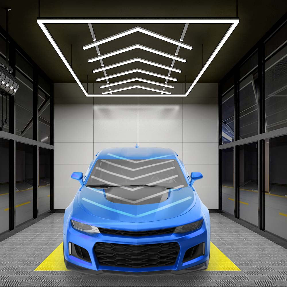 6-Arrow Shape Ultra-Bright LED Ceiling Light – 42,2400 Lumens for Warehouses & Gyms, Cool White