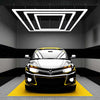 3 Rectangle Shape LED Ceiling Light, Car Garage Light with Hanging Kit - Cool White