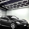 15 Hexagon Grids LED Car Garage Light with Hanging Kit - Cool White