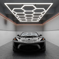 15 Hex Grid LED Car Garage Light – 60,720 Lumens, Adjustable Color Modes, Auto Shops & Gyms