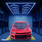 12-Arrow Shape Ultra-Bright LED Ceiling Light - 42,2400 Lumens for Warehouses & Gyms