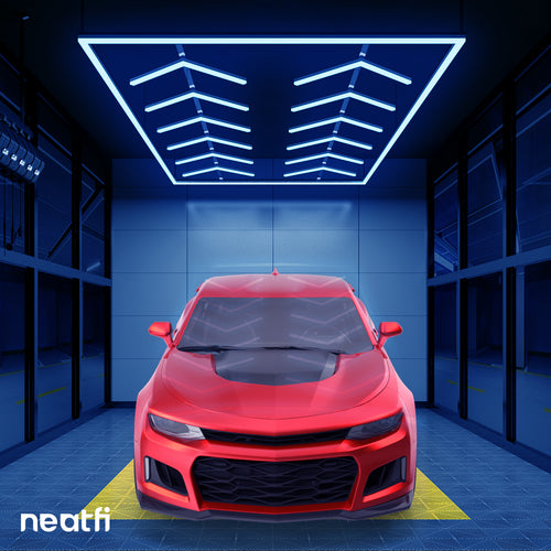 12-Arrow Shape Ultra-Bright LED Ceiling Light - 42,2400 Lumens for Warehouses & Gyms